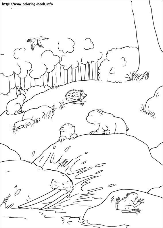 Little Polar Bear coloring picture